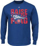 Men's Majestic Chicago Cubs MLB League Championship Long-Sleeve T-Shirt