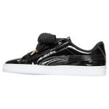 Women's Puma Basket Heart Patent Casual Shoes