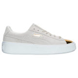 Women's Puma Suede Platform Gold Casual Shoes