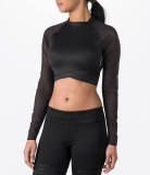 Women's Reebok Studio Cardio Long-Sleeve Crop Training Top