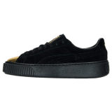 Women's Puma Suede Platform Gold Casual Shoes