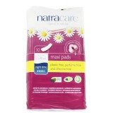 Natracare Organic Cotton Natural Feminine Maxi Pads Night Time Long