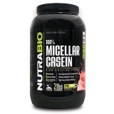 NutraBio® 100% Micellar Casein - Strawberry