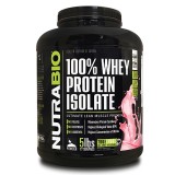 NutraBio® 100% Whey Protein Isolate - Wild Strawberry