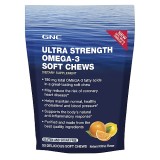 GNC Ultra Strength OMEGA-3 Soft Chews - Citrus
