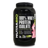 NutraBio® 100% Whey Protein Isolate - Wild Strawberry
