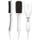 ikoo E-Styler Hair Straightening Brush - Platinum White