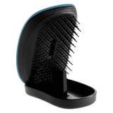 ikoo Pocket Detangling Hair Brush - Black/Pacific Metallic