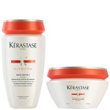 Kérastase Nutritive Bain Satin 1 250ml & Masquintense Cheveux Fins (For Thin Hair) 200ml
