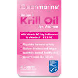 Cleanmarine Krill Oil for Women - 60 Gel Capsules (600mg)