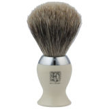 Geo. F. Trumper IB2IB Simulated Ivory and Chrome Best Badger Shaving Brush