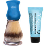 men-ü DB Premier Shave Brush with Chrome Stand - Blue