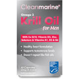 Cleanmarine Krill Oil for Men - 60 Gel Capsules (600mg)