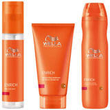 Wella Professionals Enrich Volumising Trio for Fine to Normal Hair- Shampoo, Conditioner & Elixir