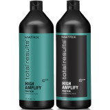 Matrix Total Results High Amplify Shampoo (1000ml), Conditioner (1000ml) and Root Lifter (250ml)