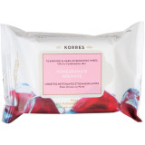 Korres Pomegranate Cleansing Wipes - Oily/Combination Skin (25 Wipes)