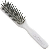 Kent AH10W AirHeadz Narrow Fat Pin Cushioned Hair Brush - White