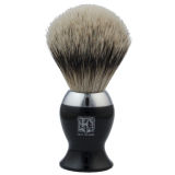 Geo. F. Trumper IB2BS Black and Chrome Super Badger Shaving Brush