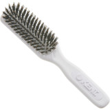 Kent AH14W AirHeadz Narrow Pure Bristle Paddle Hair Brush - White