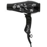 Parlux 3200 Flowers Hair Dryer - Black/Silver