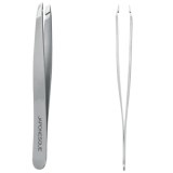 Japonesque Artisan Tweezer - Slant  Silver