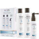 NIOXIN Hair System Kit 5 for Medium to Coarse, Normal to Thin Looking, Natural and Chemically Treated Hair (3 products)