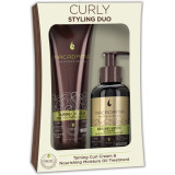 Macadamia Curly Styling Duo - Taming Curl Cream and Nourishing Oil