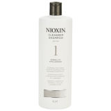 Nioxin System 1 Cleanser Shampoo For Normal To Fine Natural Hair (1000ml) - (Worth £55.00)