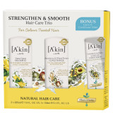 A'kin Strengthen & Smooth Hair Care Trio (Worth £36.00)