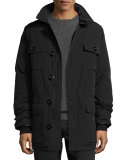 Banff Fur-Trimmed Parka, Black