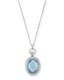 Sterling Silver Petite Doublet Locket Necklace