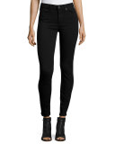 Hoxton Ultra-Skinny Ankle Jeans, Black Shadow
