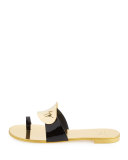 Nuvorock Flat Slide Sandal, Black