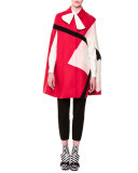 A-line Argyle Cape, Red