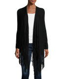 Fringe Open-Front Cardigan