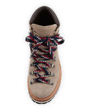 Blanche Lace-Up Hiker Boot, Gray