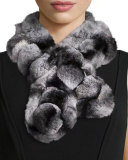 Rex Rabbit Fur Pompom Neck Warmer