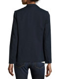 Easy Two-Button Blazer, Navy