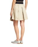 Chapman Pleated Culottes with Belt, Beige