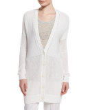 Marled Knit Long Cardigan