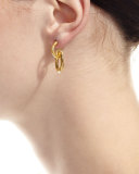 Galahad 24K Hoop Drop Earrings