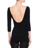 3/4-Sleeve Scoop-Neck Bodysuit