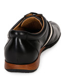 Men's Frenz Leather Low-Top Sneaker, Black