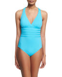 Core Multi-Strap-Center One-Piece Swimsuit, Periwinkle