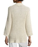 Ribbed Long Cardigan