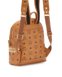 Stark Side-Stud Mini Backpack, Cognac