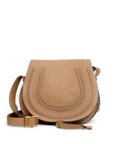 Marcie Medium Leather Crossbody Bag, Nut