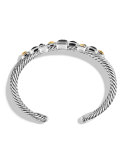 Confetti Wide Cuff Bracelet with Black Onyx, Black Diamonds and Gold