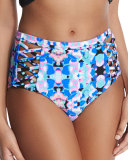 Bella Reversible Printed High Swim Bottom