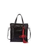 Bazar Chinese New Year Small Tote Bag, Black/Red